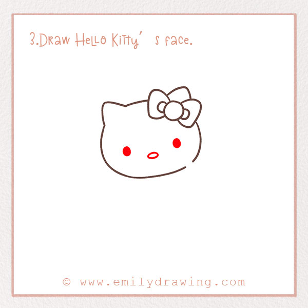 Hello Kitty Drawing - How To Draw Hello Kitty Step By Step