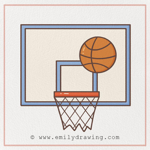 How to Draw a Basketball Emily Drawing